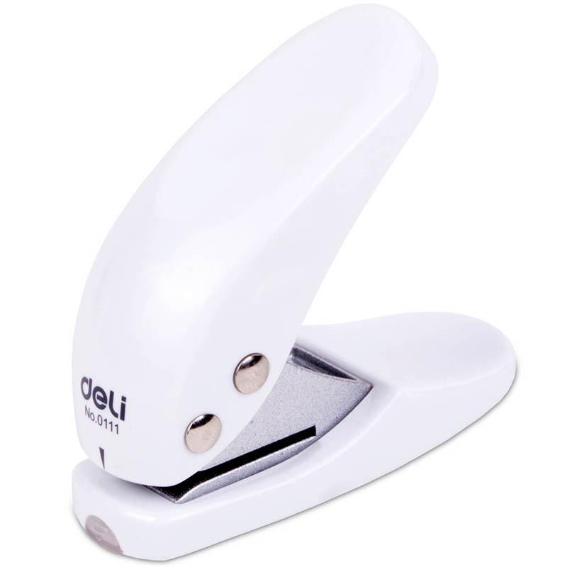 Deli Mini Single Hole Punch for A4 Paper Documents белый