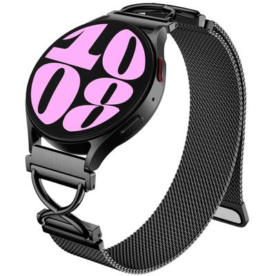 For Huawei Watch GT 2 42mm Magnetic Watch Band Electroplated Stainless Steel Milanese Strap with X-Shaped Connector