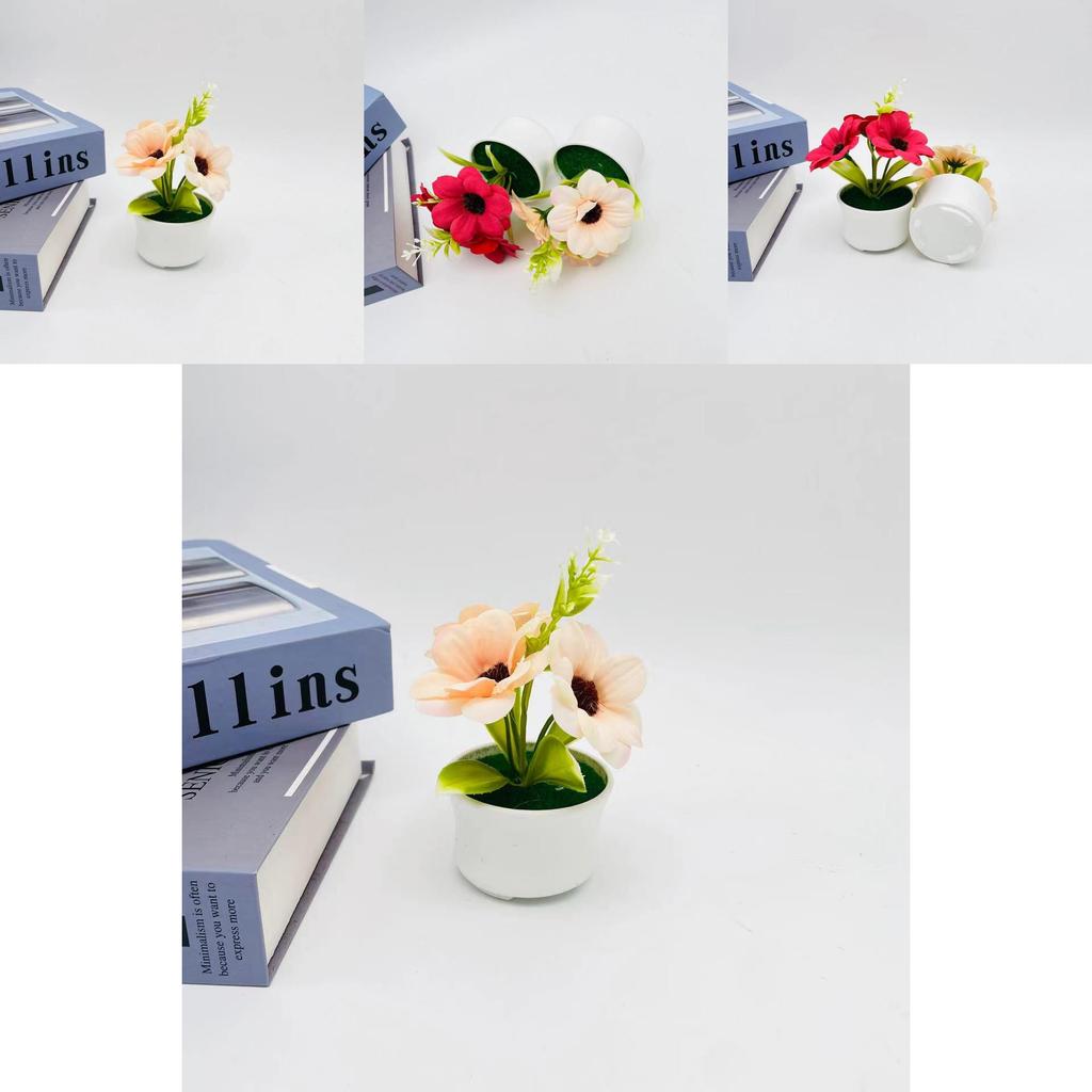 Sunflower Small Potted Plant With Realistic Materials For Indoor Office Decoration And Events