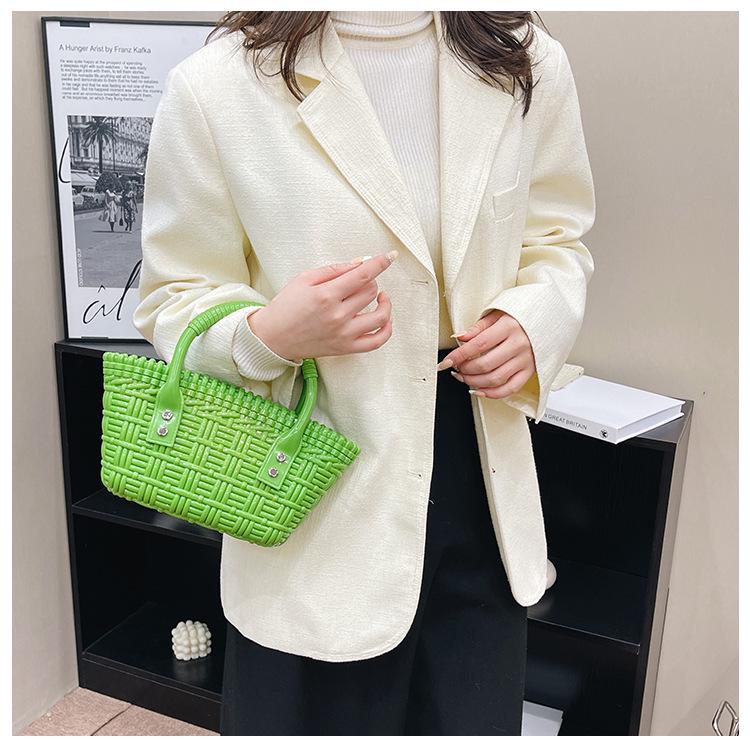 Geantă de mână trendy 2025, versatilă, mini crossbody & tote, din jeleu țesut