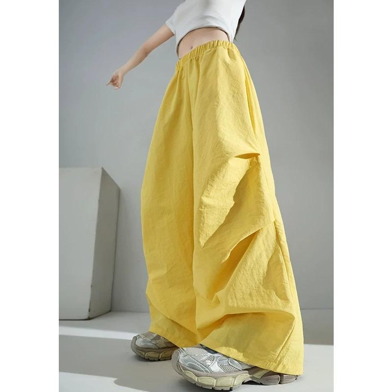 Quick-drying Overalls Women's Summer Thin Loose Casual Drape Parachute Wide-leg Pants