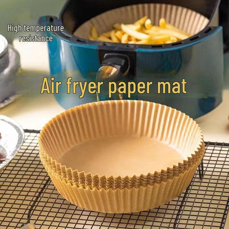 Round Silicone Oil-Absorbing Air Fryer & Baking Paper Pads for Household BBQ