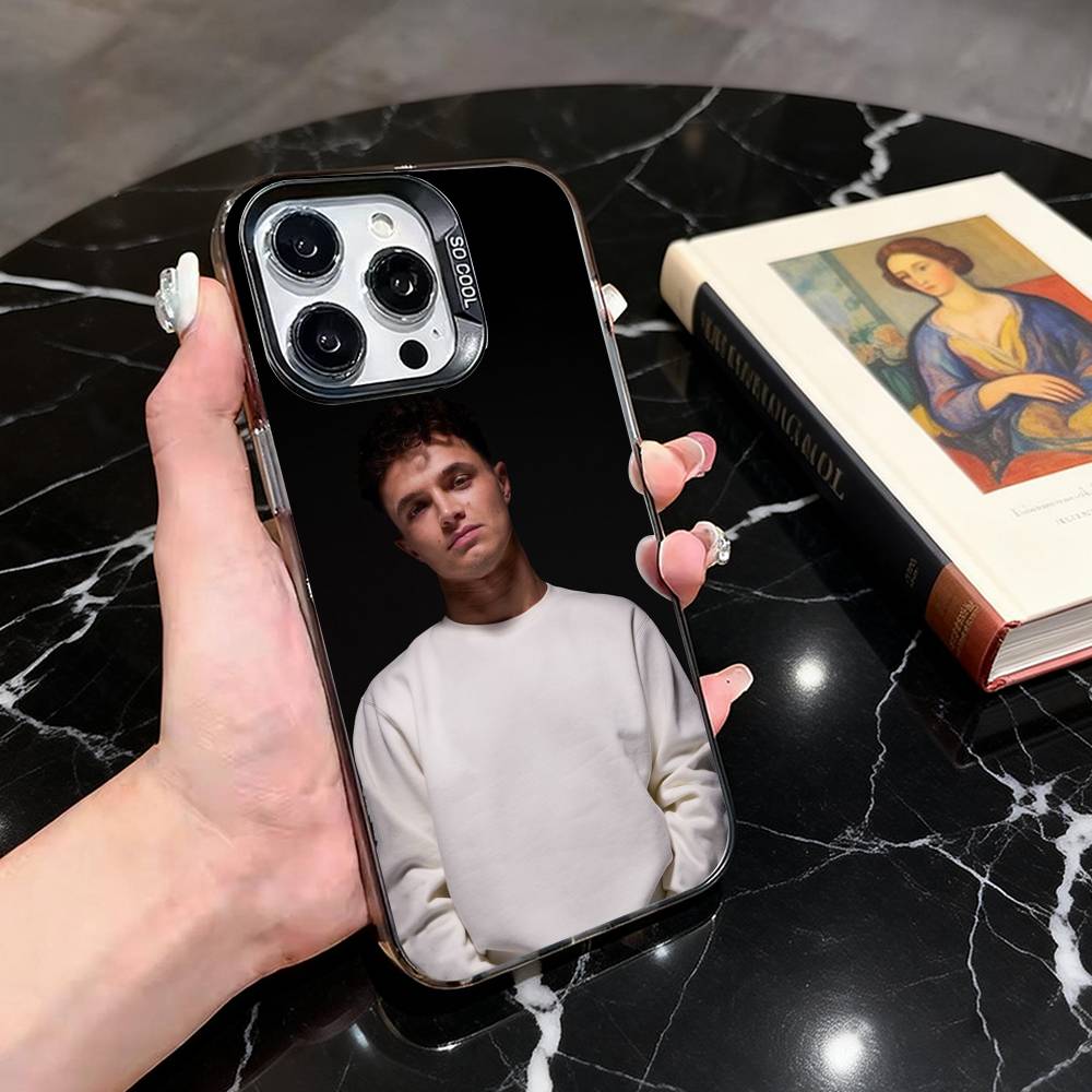 

Fashion Lando Norris Phone Case For iPhone 17,16,15,14,13,12,11 Plus,Pro Max,XS,Colorful Silver Phone case Funda Cover iPhoneXSMAX