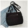 Casual Large Capacity Solid Color Tote Bag Hundred Shoulder Tote Crossbody Bag