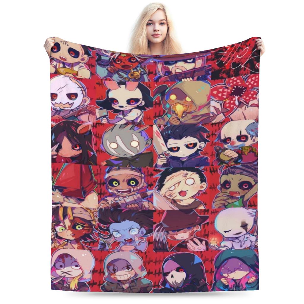 Deads by Daylights Soft Warm Blanket Girls Boys Plush Throw Blanket Funny Home Decor Flannel Bedspread Sofa Bed Cover