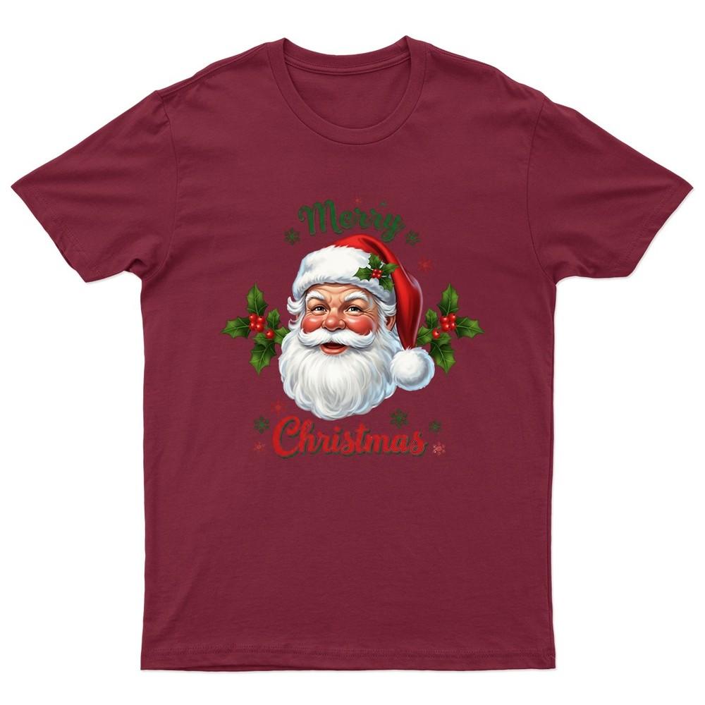 Merry Christmas Santa Claus TShirt Unisex Gift Retro Seasonal Funny Xmas