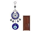 Evil Blue Eye Pendant Decor  Rhinestone Protection Good Luck Charm Turkish Evil Eye Charm Wall Decorations for Office Car