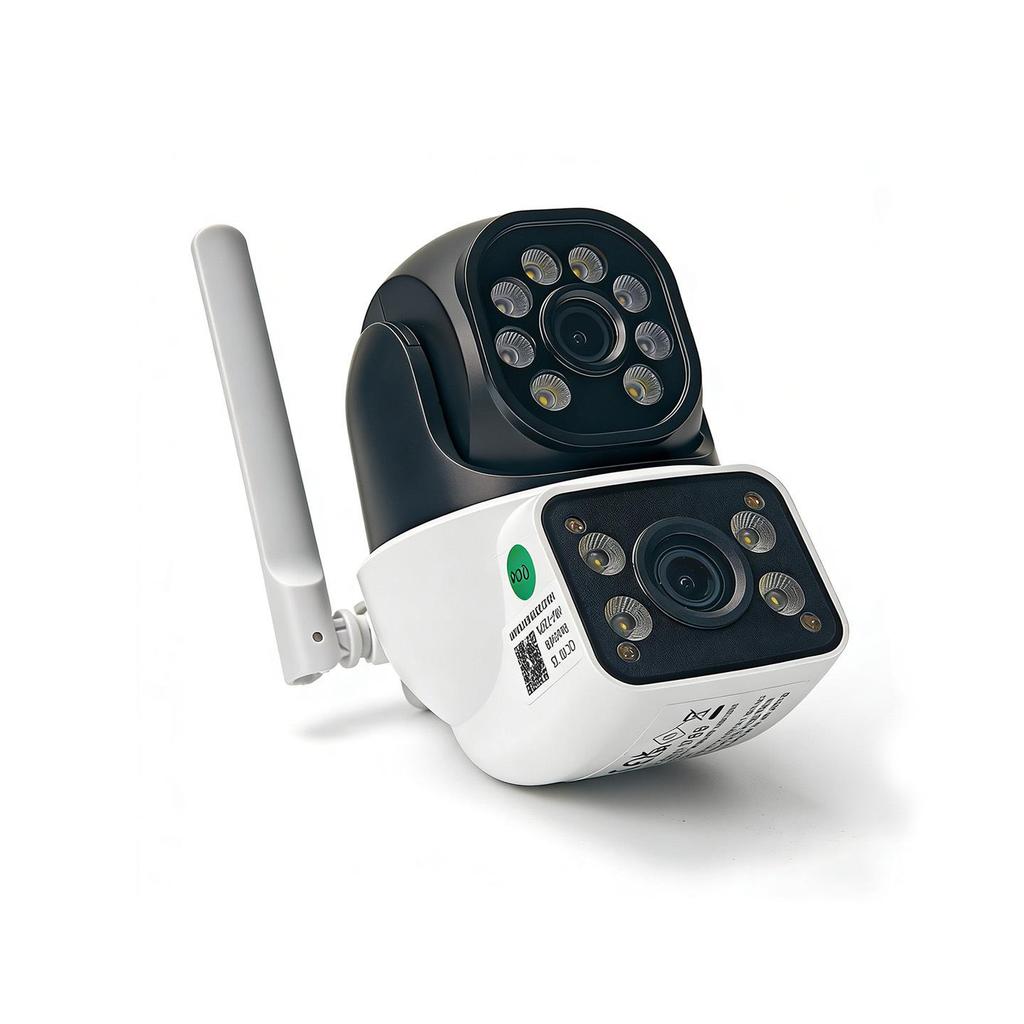 Outdoor Dual-Lens Night Vision HD Security Camera
