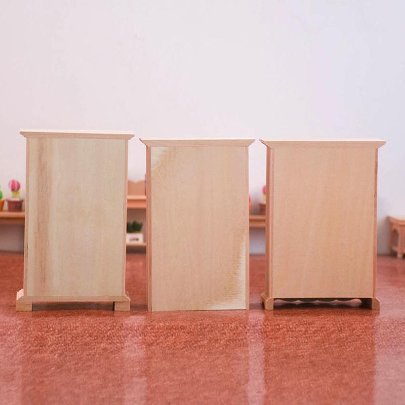 1:12 Dollhouse Miniature Wardrobe Locker Storage Vertical Cabinet Bedroom Decor