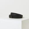 Daks Black Buckle Dd Logo Embossed Calfskin Belt Dbbe4f045bk