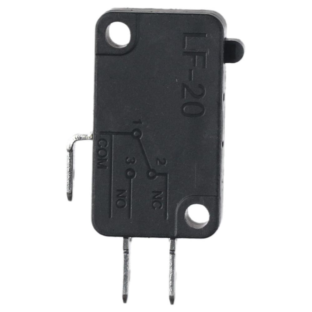 12Pcs 125V/250V 16A SPDT Snap Action Button Useful Black Micro Limit Switch Connector Actuator Microwave Oven Door