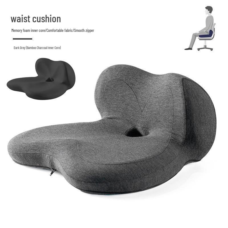Memory Foam Petal Seat Cushion & Back Support Combo for Office, Car, Student Chairs
