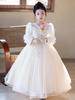 Girls' Luxury Formal Autumn/Winter Princess Dress - High-End Flower Girl Dress for Birthdays, Weddings, and Special Occasions.