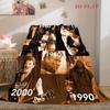 Johnny Hallyday: Life Death blanket blanket Soft and comfortable bedroom Nap Blanket Digital printing