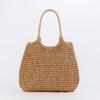 Straw Beach Tote Bag Large Summer Boho Woven Bags - Rattan Handmade Shoulder Handbags for Women