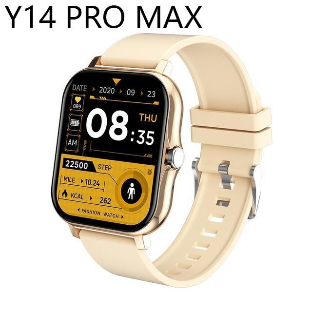 Y14 PRO MAX Orologio Intelligente da Donna Uomo Schermo a Colori Full Touch Chiamata Bluetooth Braccialetto Intelligente Impermeabile per la Vita Fitness Tracker Smartwatch