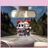 Car Decor Acrylic Halloween It Clown Pendant With Cartoon Design For Vehicle Interior Accessories