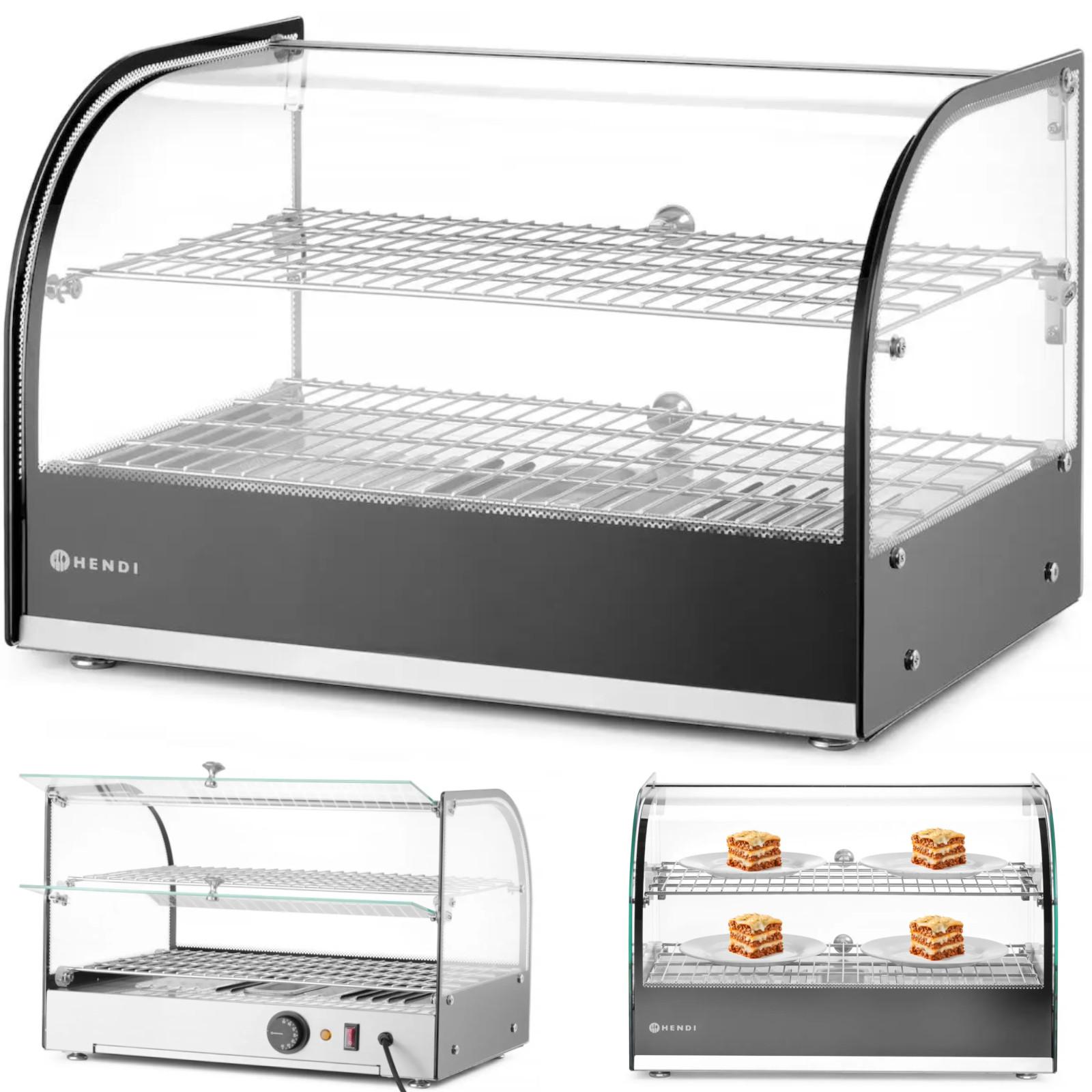 Beheizte Vitrine für Lebensmittel 800W - Hendi 273999 800W