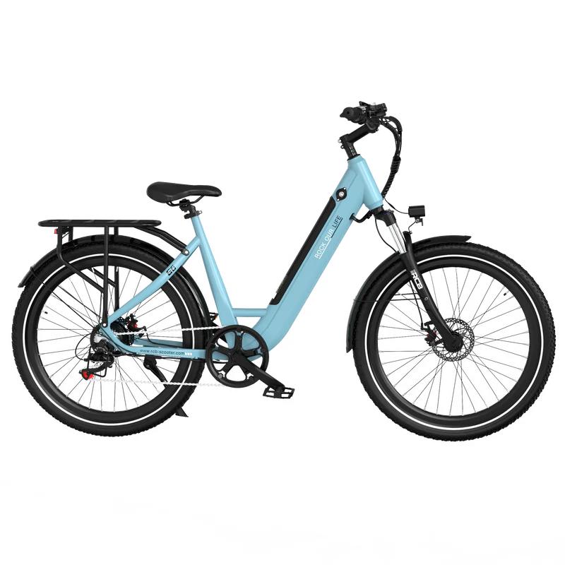 RCB G6 Outdoor Commuting Ebike For Adult 27.5 Inch All Terrain Tires 350W Motor 36V10.4Ah Battery City Electric Bicycle With IP54 Waterproof
