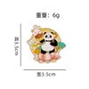 Chinese Style Mid-Autumn Festival Enamel Alloy Panda Brooch Cute Chang'e Moon Cake Moon Badge for Bags Clothing Decoration