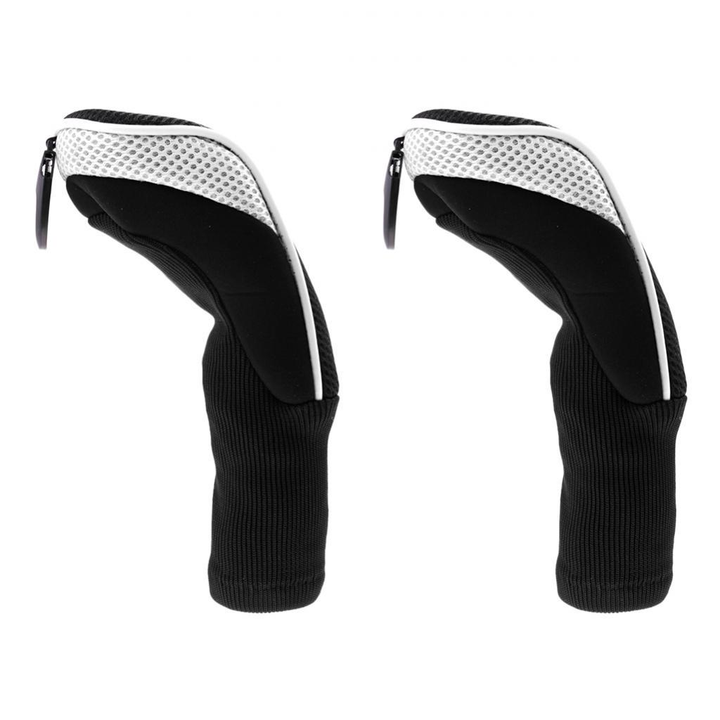 2 Pieces Long Neck Golf Hybrid Club Interchangeable Number Tags for Men Women Playing Outdoors