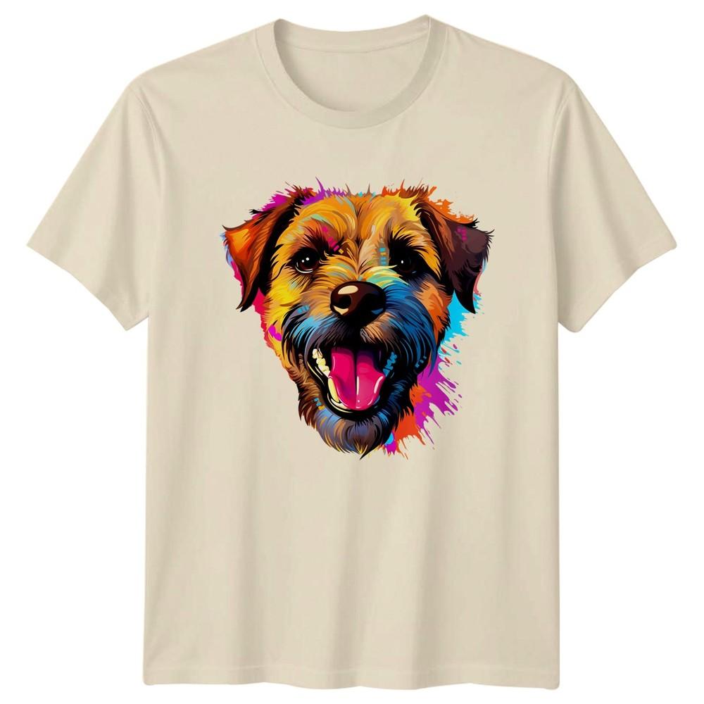 Colorful Terrier Dog TShirt Pet Lover Gift For Him And Her