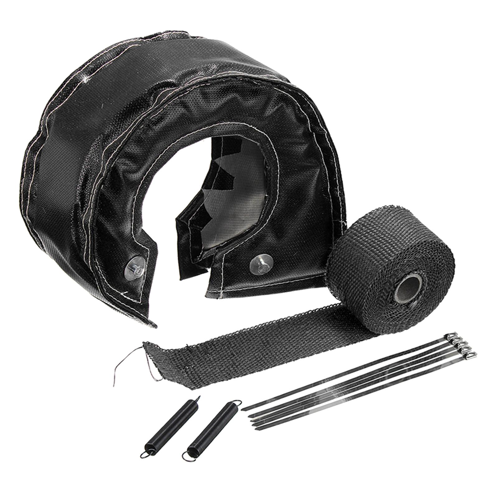 

Защитный чехол турбокомпрессора T3 Автомобильные аксессуары Крышка турбокомпрессора с пружинами крепления теплоизоляция T3 крышка чёрный