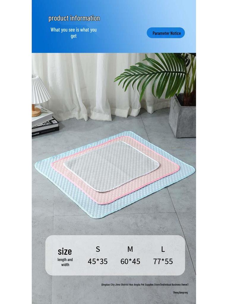 Summer Cooling Ice Pad: Ice Silk Mat for Dogs and Cats