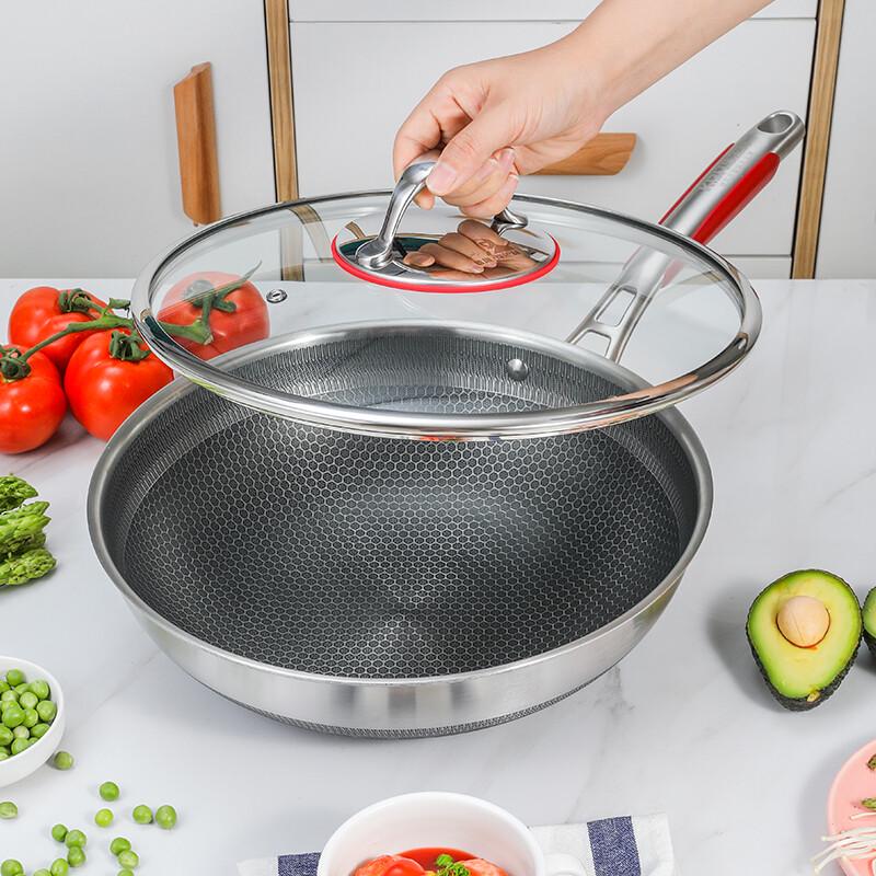 Kombach 316 Stainless Steel Honeycomb Wok