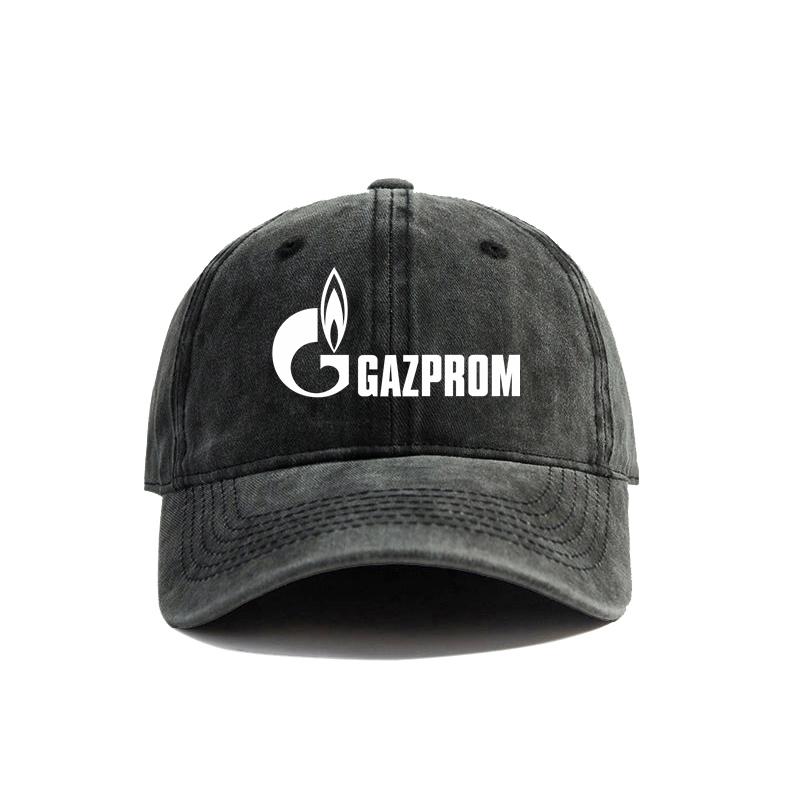 Gazprom Baseball Cap Summer Distressed Dad Hats Unisex Outdoor Adjustable Caps For Women Unisex MZ093
