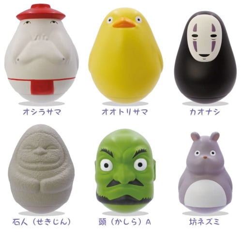 Spirited Away Plump and Swinging Roly-Poly Toy, Box of 6