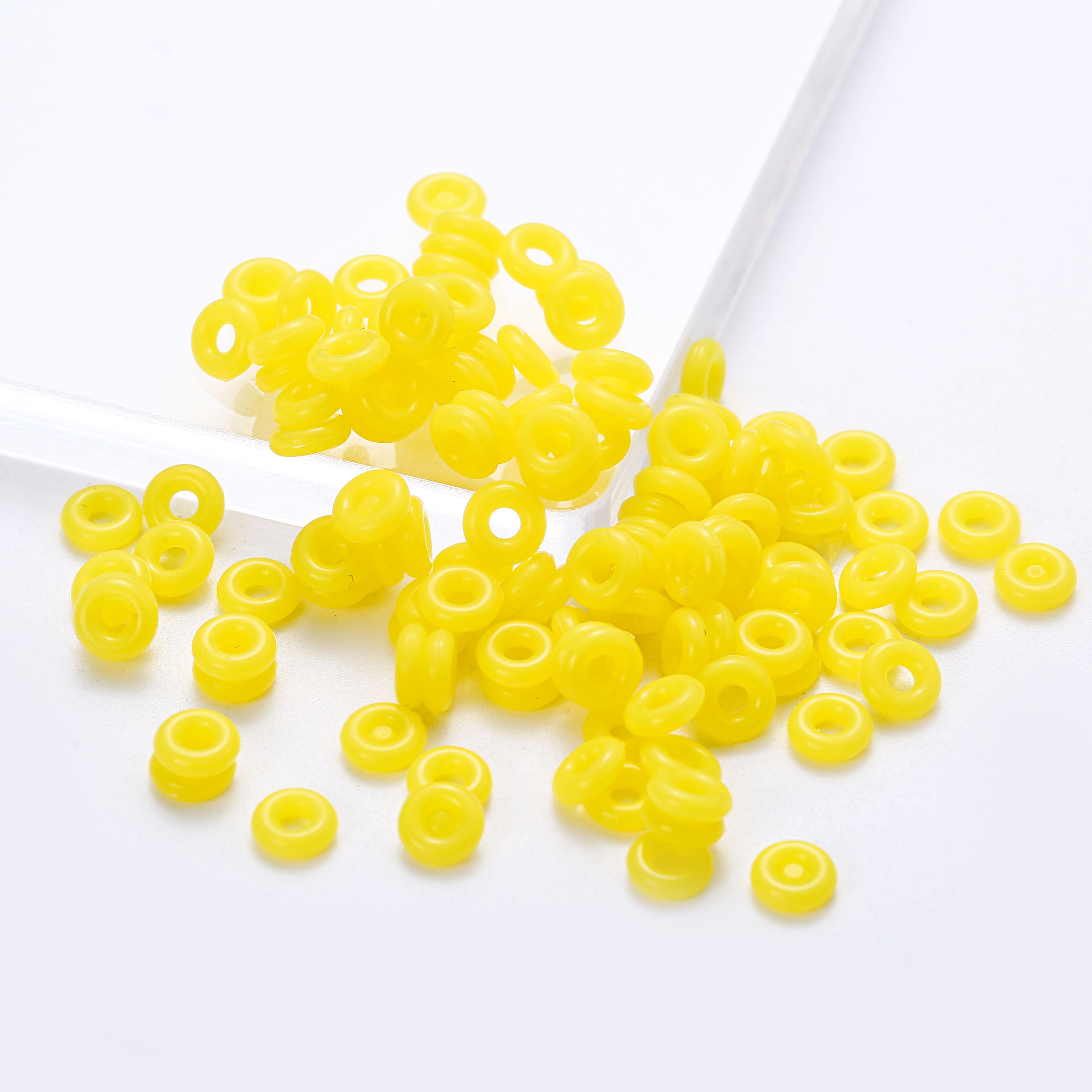 

20/50/100Pcs Colorful Rubber Clip Charms Safety Stopper Bead Fits Original Charm for DIY Bracelets Necklaces Jewelry Making 20Pcs жёлтый