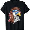 Patriotic Bald Eagle Mullet Usa American Flag 4th Of July T Shirt