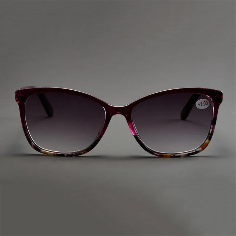 Men Women Fashion Reading Sunglasses Gray Lens Presbyopia Far-sighted Eyeglasses with Diopters Unisex +1.0+1.5+2.0+2.5+3.0+4.0