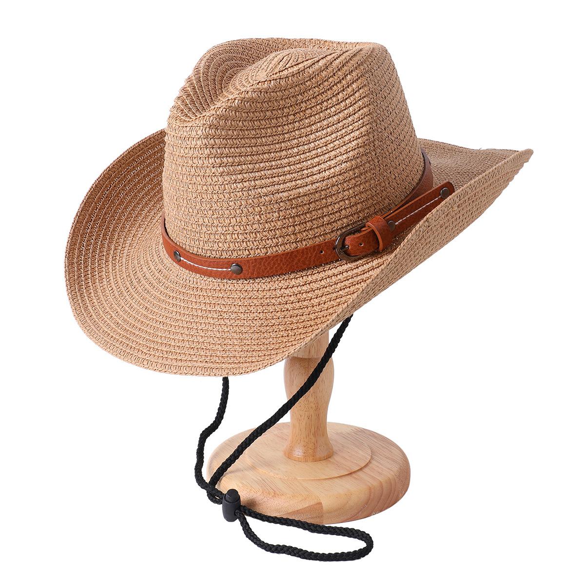 

Летняя ковбойская соломенная шляпа для женщин и мужчин, складная, для путешествий, защита от ультрафиолета, пляжная шляпа, панама, джазовые шляпы One Size хаки