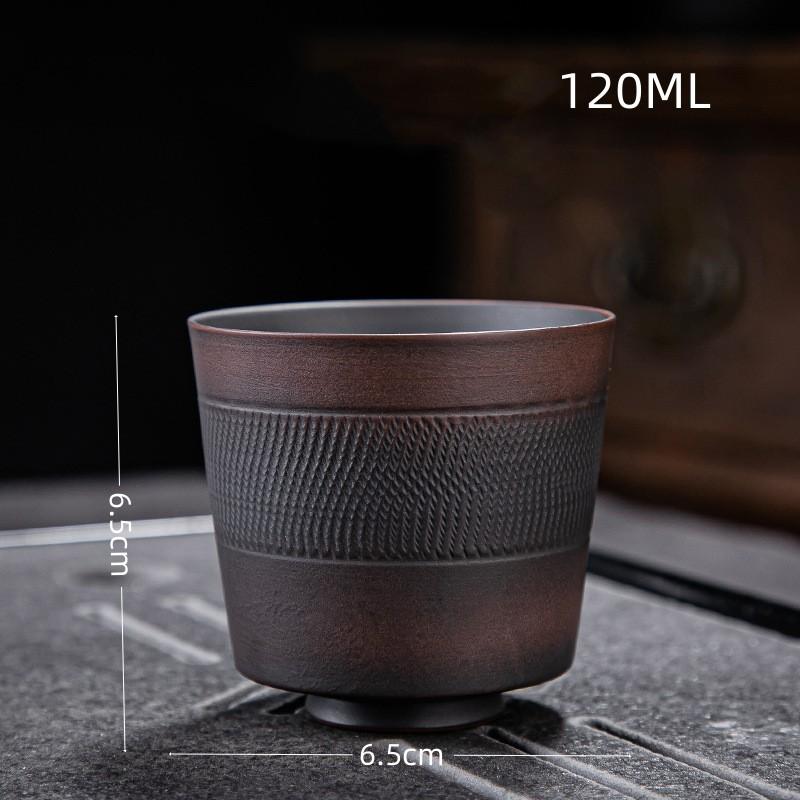 Retro Carving Teacups High-end Ceramic Tea Set Cups Purple Pottery Kung Fu Tea Cup Ceramics Teaware Cup for Tea Small Teacup