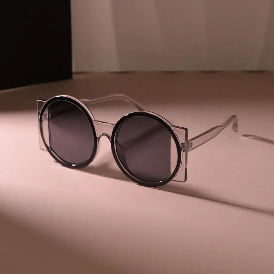 Klassische quadratische Sonnenbrille Damen Herren Minimalistische Mode Weiblich Männlich Retro Lässig