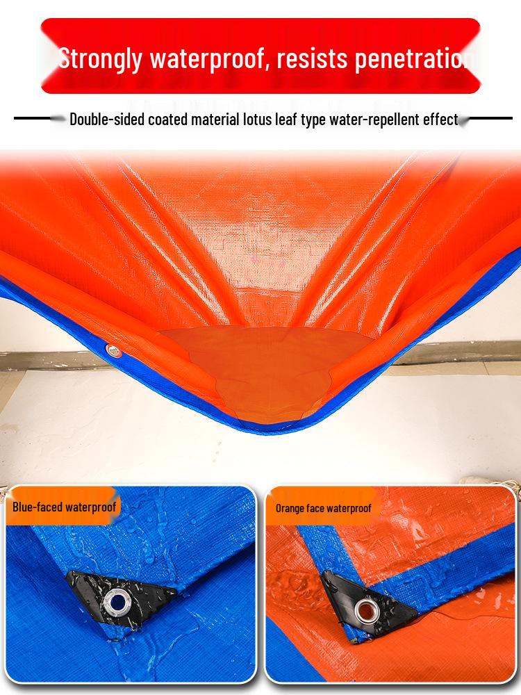 Waterproof Outdoor Canvas Tarpaulin: Rainproof Sunshade for Tricycles and Tents