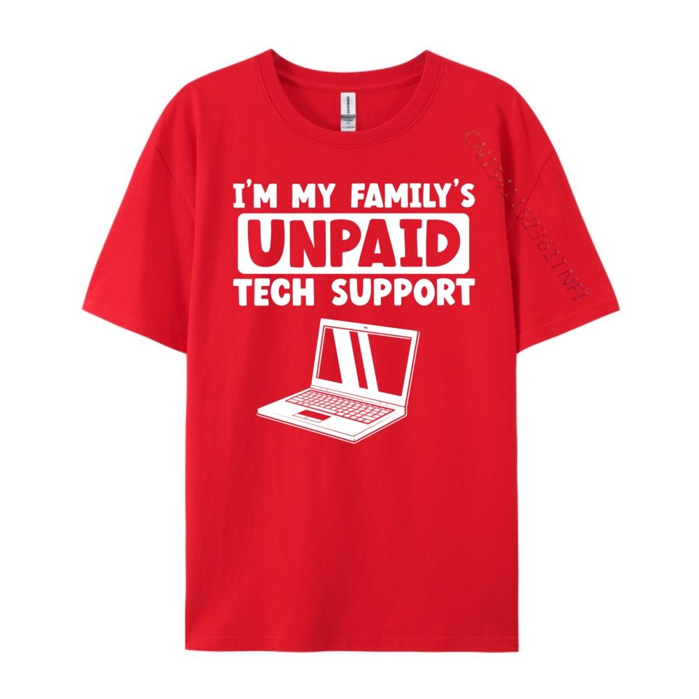 I M My Family Unpaid Tech Support It Nerd Geek Computer New T Shirt Oversized T Shirt Graphic Clothes Figures S