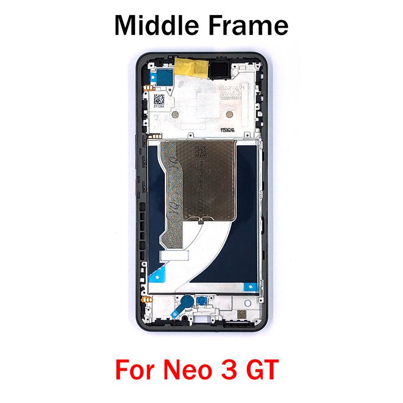 Middle Frame For ZTE nubia Neo 3 GT LCD Front Frame Door Housing Bezel With Side Button чёрный