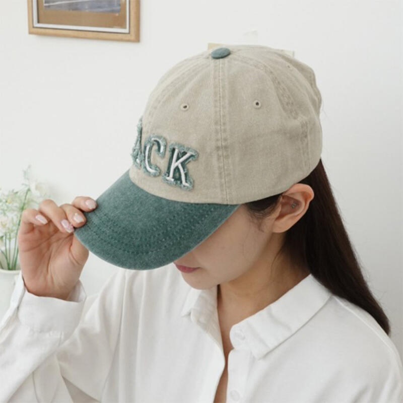 Women s Washed Contrast Men s Hat C8444_Black