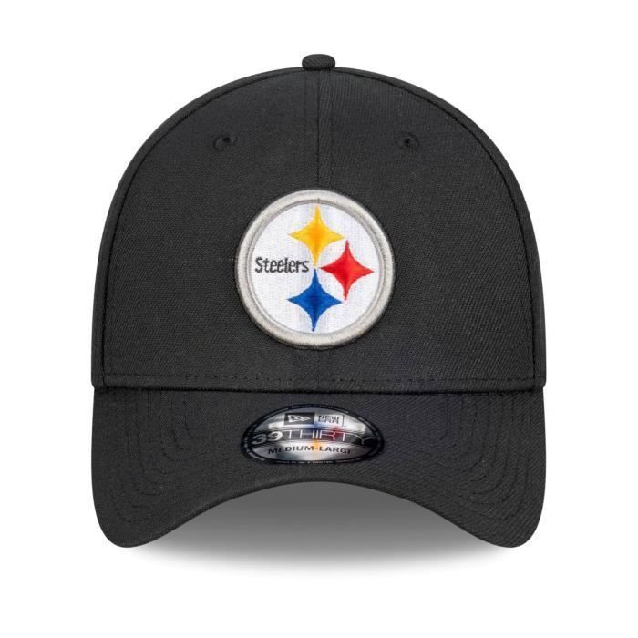 Casquette 39Thirty - New Era - Pittsburgh Steelers - Blanc - Sportswear - Stretch Fit