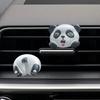 2PCS Panda Head and Tail Car Air Vent Clip, Cute Animal Vehicle Dashboard Air Vent Trim Clips, Creative Automotive Interior Diffuser Decoration