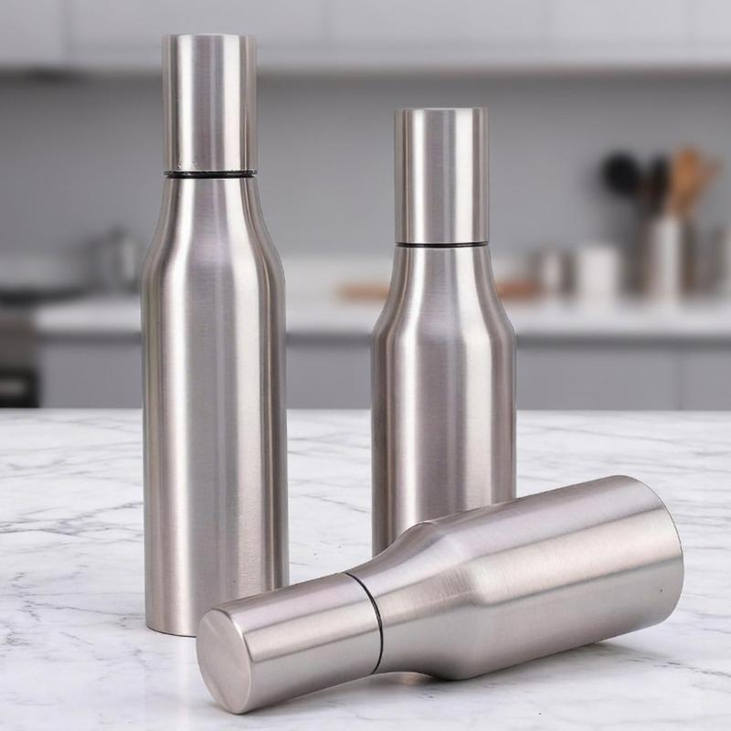 Hygienic Large Capacity Oil Bottle For Home And Restaurant Use Vinegar Dispenser Bottle Stainless Steel Gadget