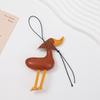 New Creative Scarf Duck Duck Duckling Car Keychain Leather Bag Pendant Pendant Car Keychain Decoration With Cute Keychain