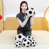 Stuffed Football Throw Pillow Doll Soft Football Plush Toy Round Football Dolls  Kid Girl Boy