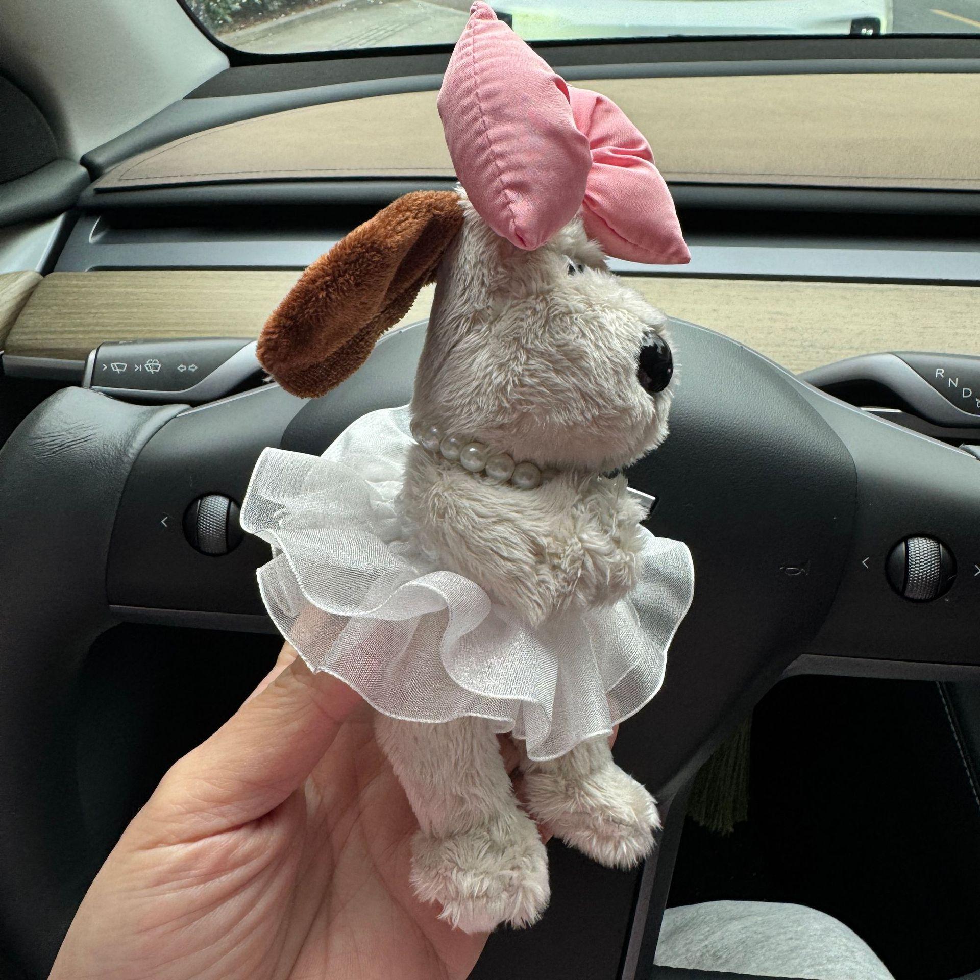 

Декор салону автомобіля: Милий Пальмовий Пес-Пілот Прикраса для Важеля Перемикання та Дзеркала Заднього Виду 13 cm