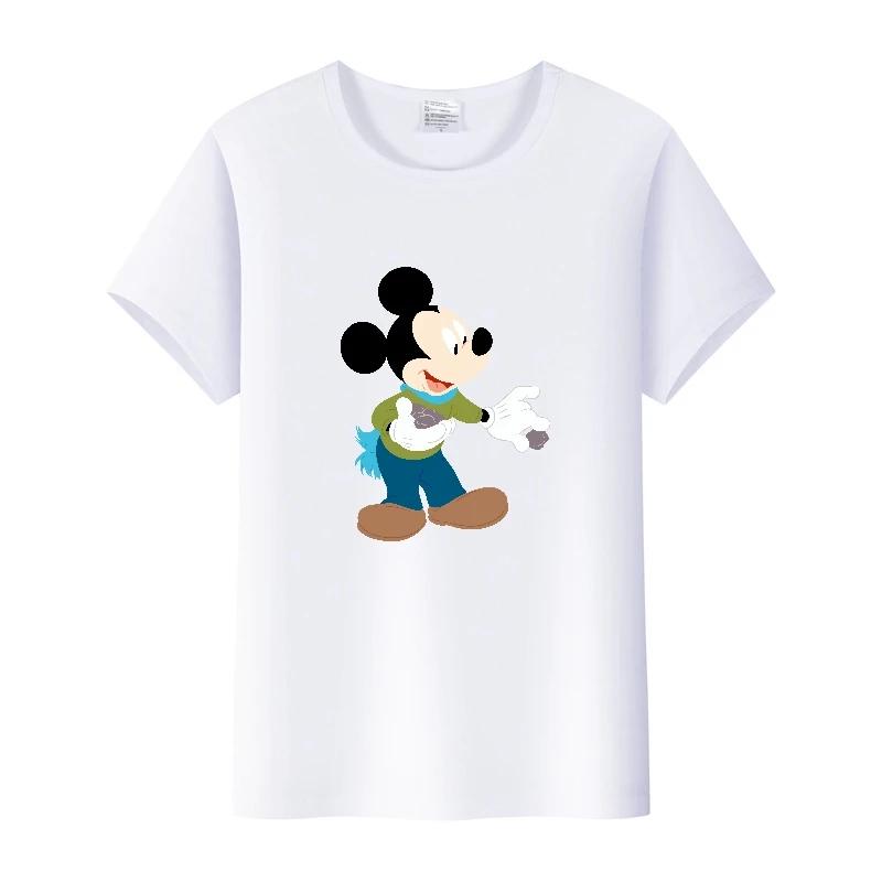 Summer Short Sleeve T-shirt Unisex Cartoon Tshirt Tops Oversized Tee Mickey Mouse Graphic Clothes