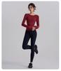 Backless Quick-Dry Slim Fit Long Sleeve Sports Top for Pilates & Yoga (Spring/Autumn)