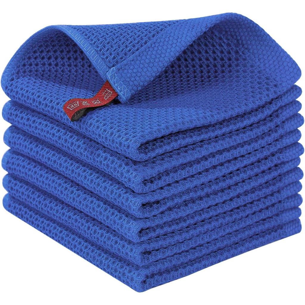 Cross-Border Honeycomb Pure Cotton Dishcloth - Soft, Absorbent, Vacu-Sealed Kitchen Towel